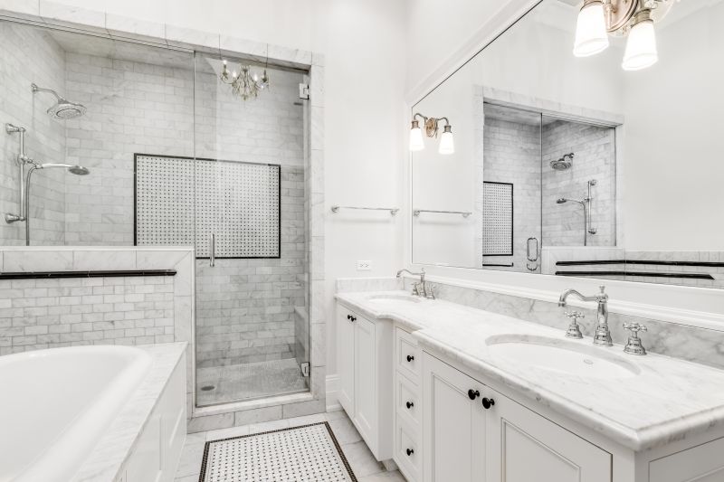 Spacious Master Bathroom with Large Shower